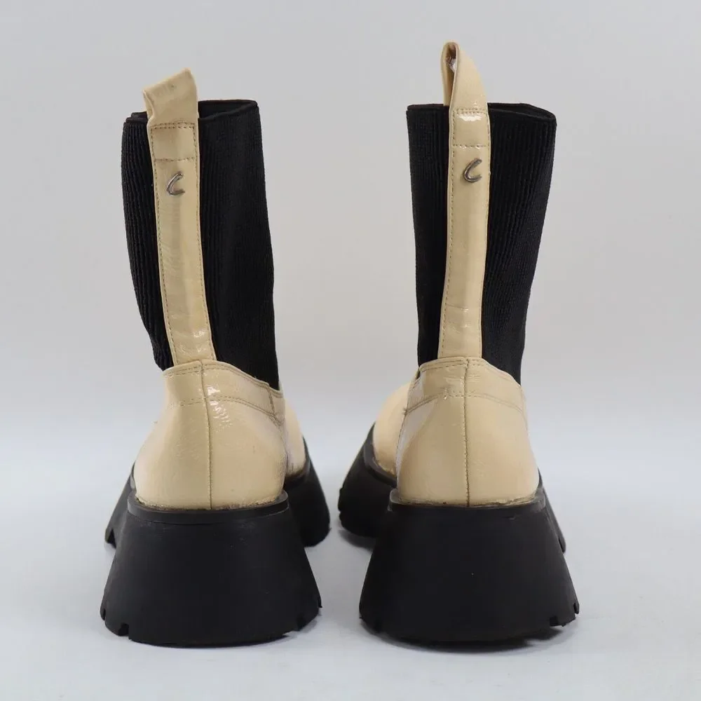🔥Circus by Sam Edelman Leslie Lug Sole Chelsea Booties, Eggshell 6.5US MSRP$120 - Picture 5 of 10